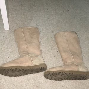 Authentic tall sand color Uggs